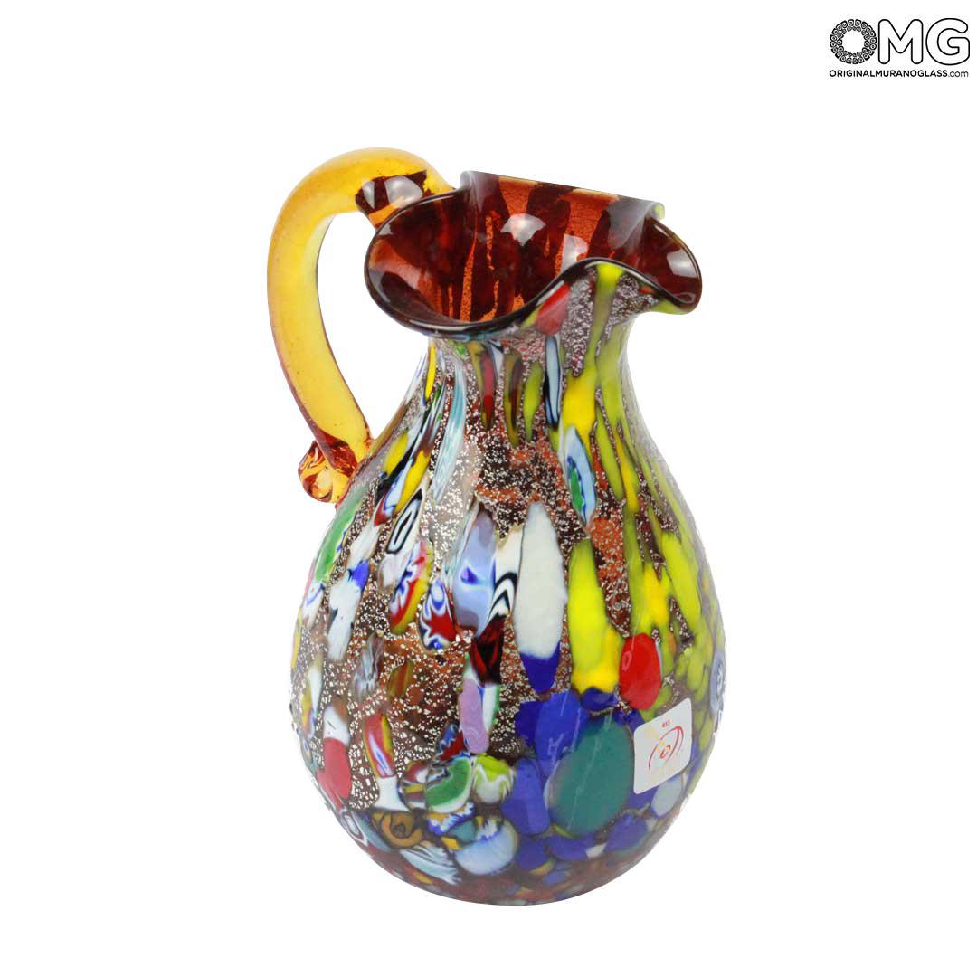 610 ORIGINALMURANOGLASS Кувшин для вина и воды - Argento - муранское стекло OMG 13 см  - Вид №1