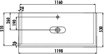 CR055-00CB00E-0000 Раковина CR055 Creavit  - Вид №1
