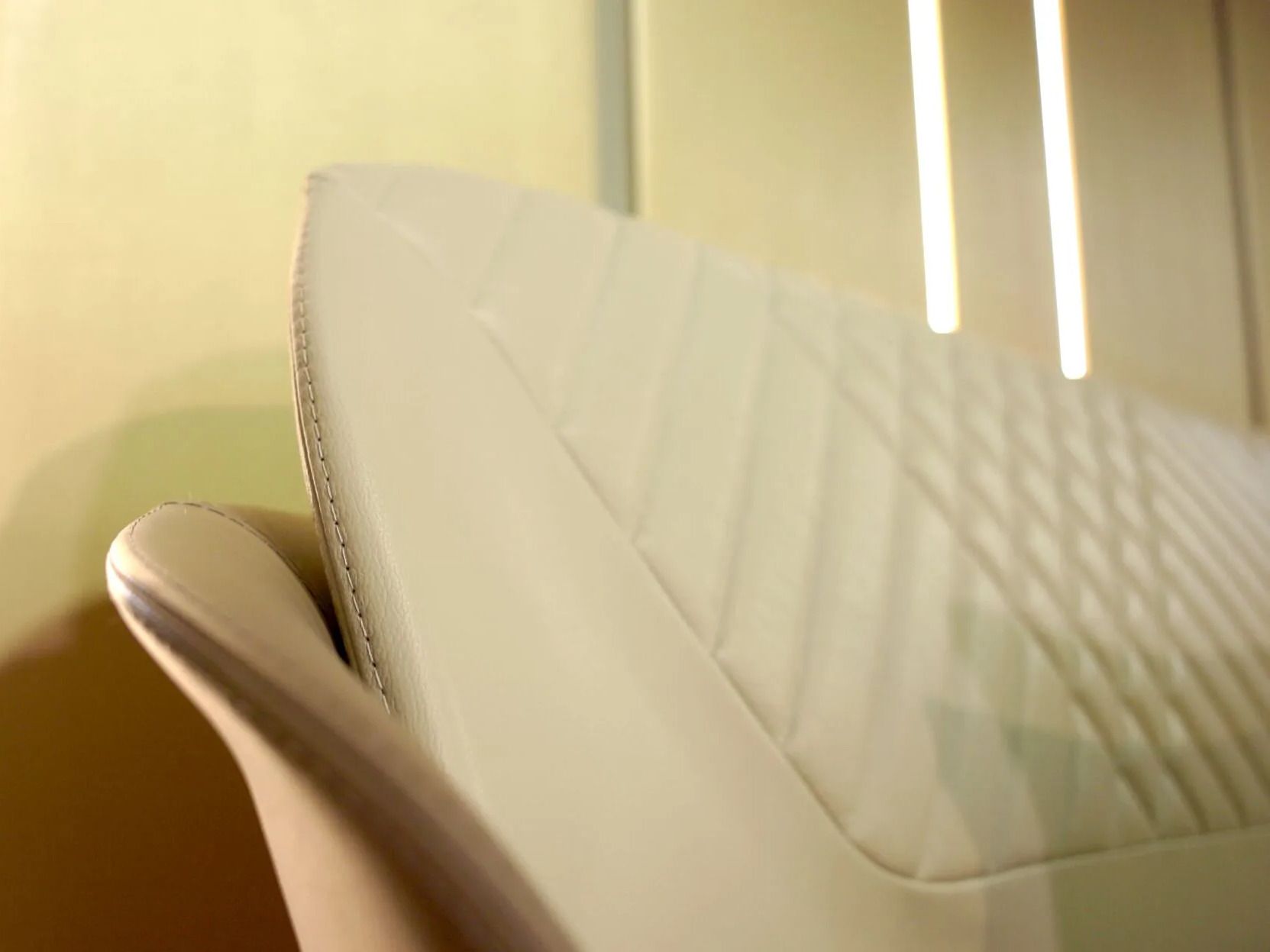 Кожаная двуспальная кровать с мягким изголовьем ABLE Амур ARCH-00066659 - Вид №5