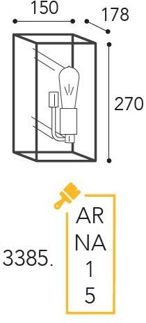 Moretti Luce Промышленный бра с накладкой Cubic sun-id-1396598 - Вид №9