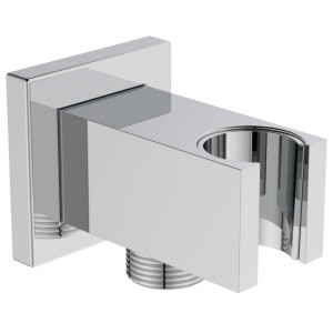 BC771AA Держатель с подключением душевой лейки 1/2", кубический дизайн, металлический с пластиковым вкладышем, с обратным клапаном Ideal Standard IDEALRAIN