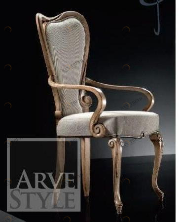 Arvestyle Мягкое деревянное кресло с подлокотниками Parquet As-1702-c