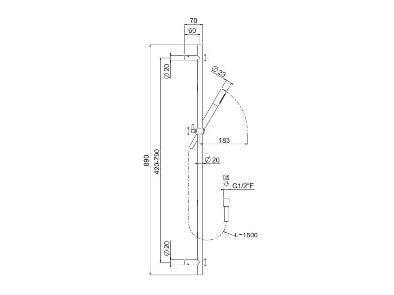 Подъемы с изгибом и рампой CARIMALI STICK CURVA ABS ARCH-00032989 - Вид №2