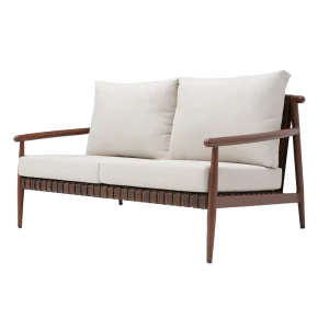 NATERIAL RETRO Садовый диван двухместный с подушками, алюминиевый каркас 87898645