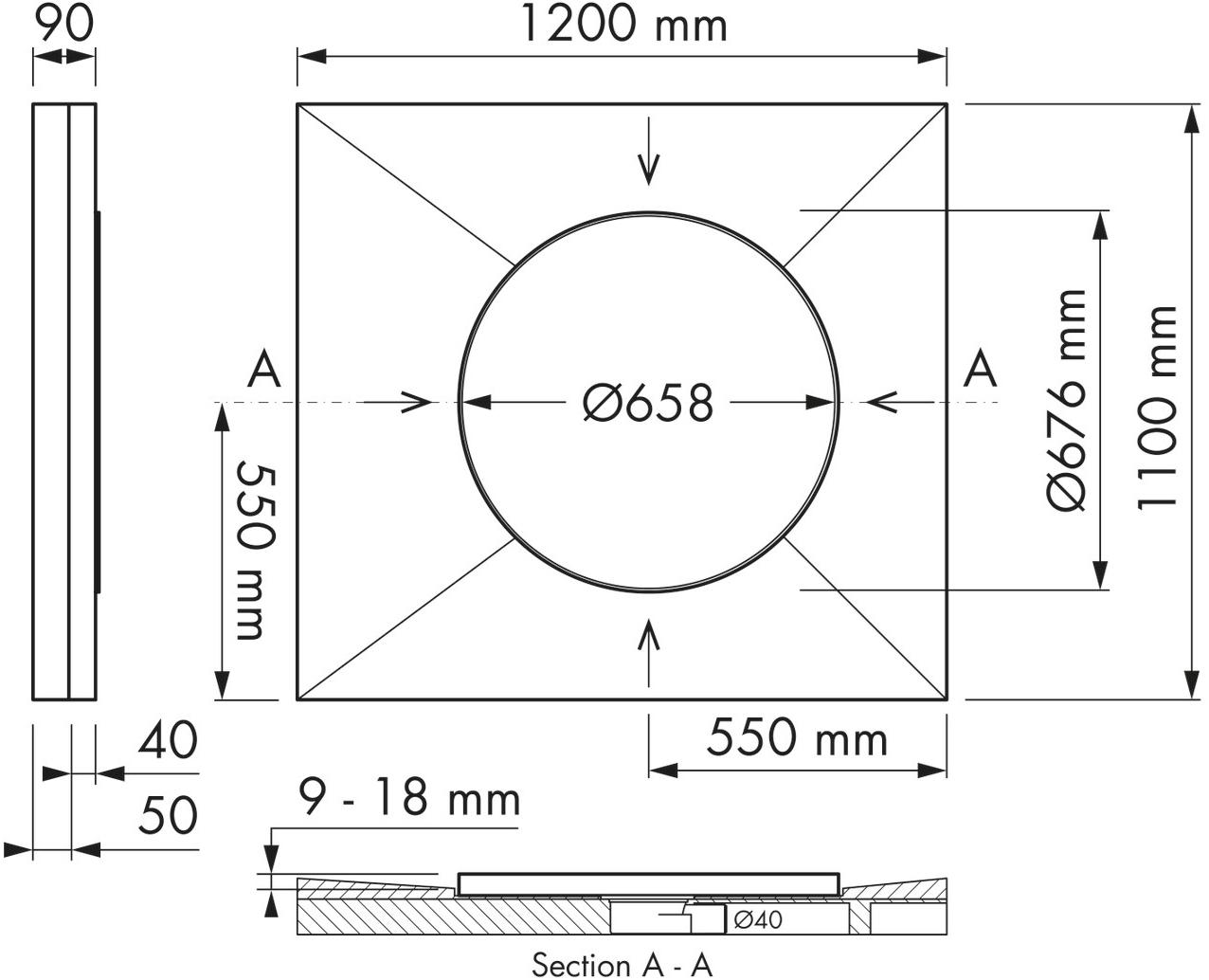ESS Easy Drain Слив для душа Dot DOT 2.0 sun-id-1365405 - Вид №5