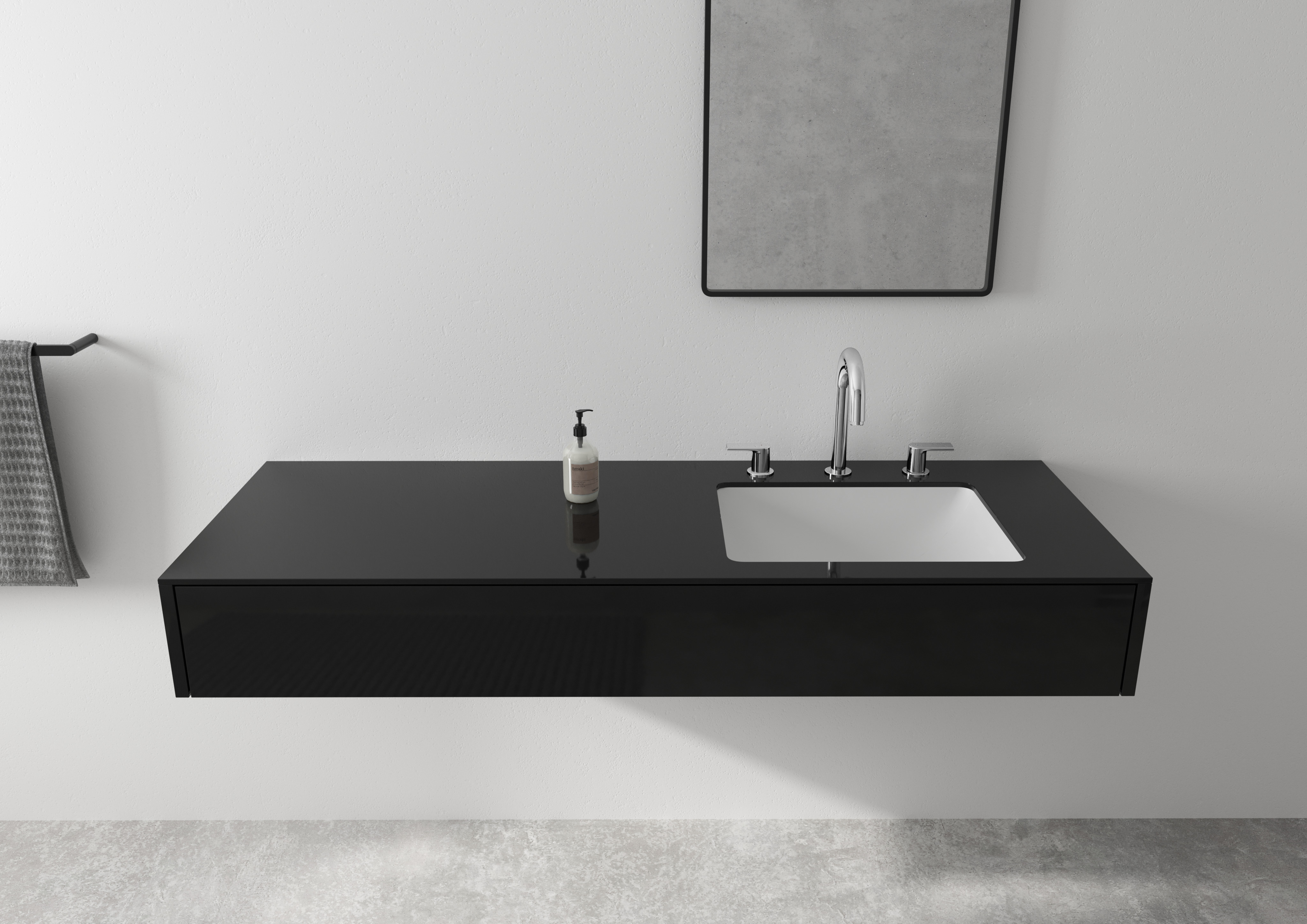 71563670 Смеситель для раковины Vernis Shape на 3 отверстия со сливным гарнитуром Hansgrohe  - Вид №2