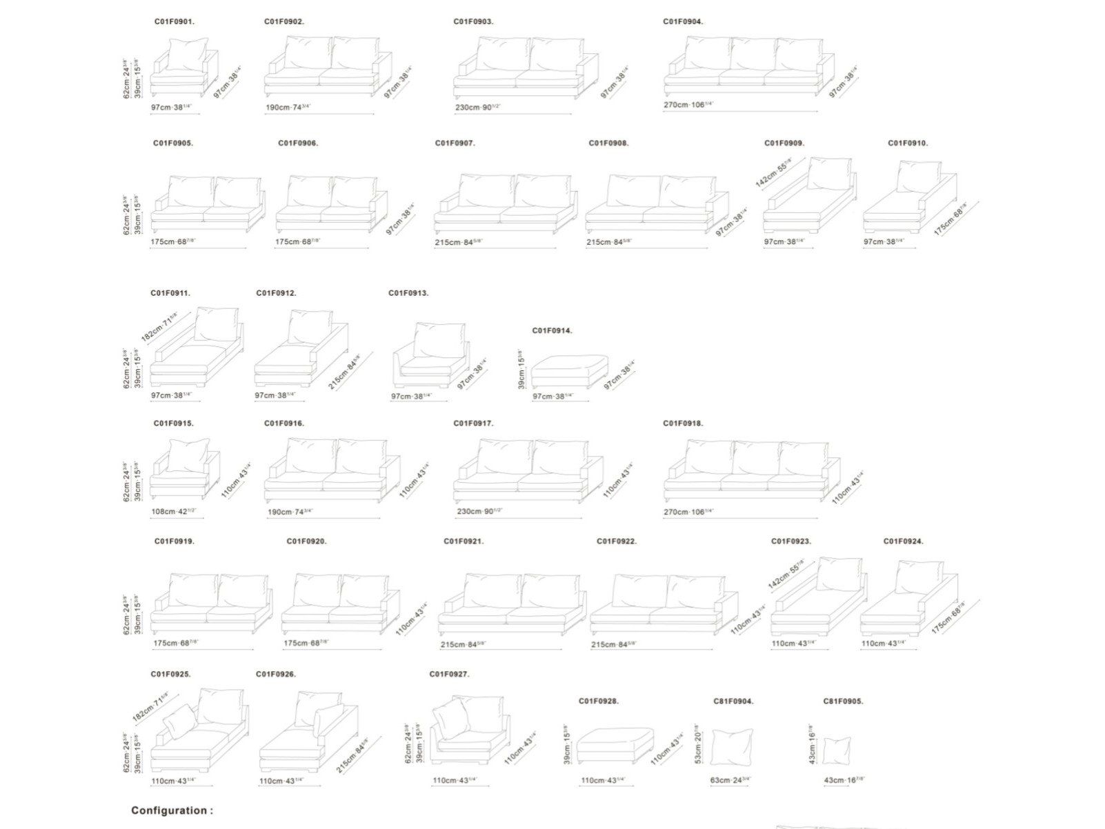 Тканевый диван с полуостровом CAMERICH EASYTIME ARCH-00035556 - Вид №3