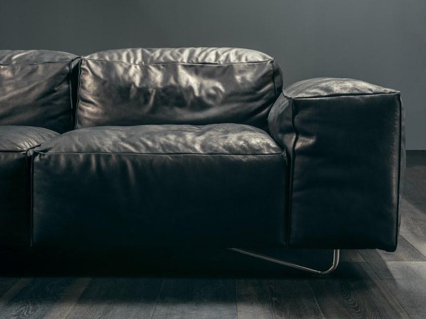 GIOPAGANI 3-х местный кожаный диван Esprit noir sun-id-1403188 - Вид №1