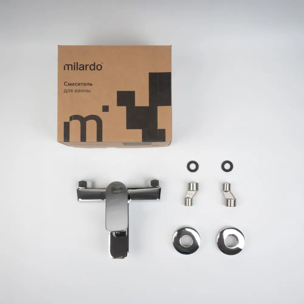 Смеситель для ванны Milardo Demi однорычажный на ванну цвет хром STLM-2084431 - Вид №1
