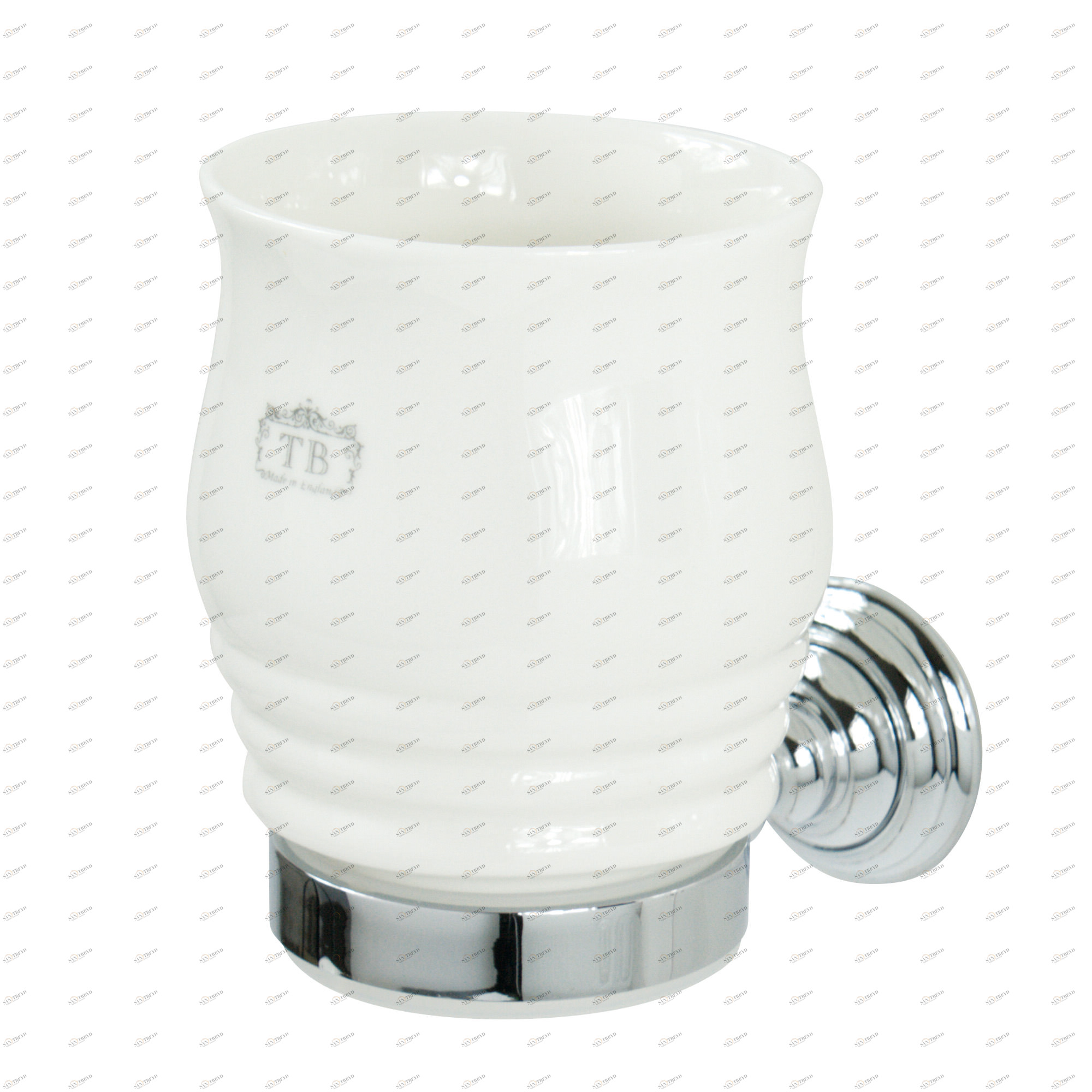 Traditional bathrooms Kingston Zahnputzbecher Tb6325.ag Messing / porzellan 