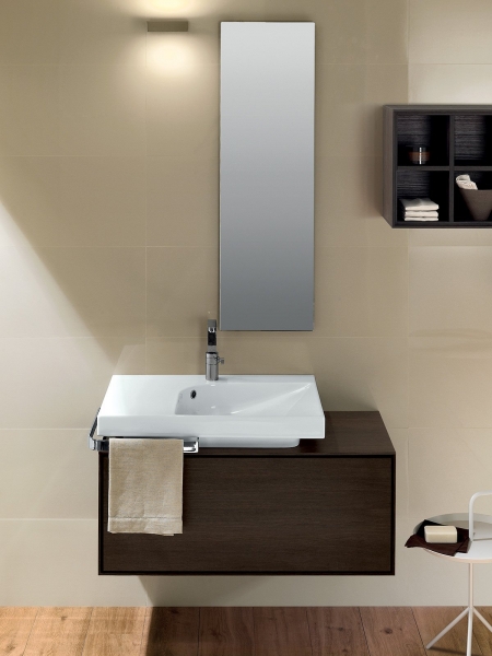 YXET01 G 75 Раковина для установки на правую поверхность на одно отверстие Hatria 