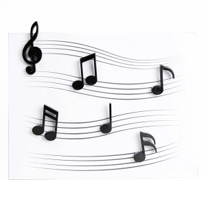 QL10260-BK Магниты на холодильник melody, 6 шт. Qualy