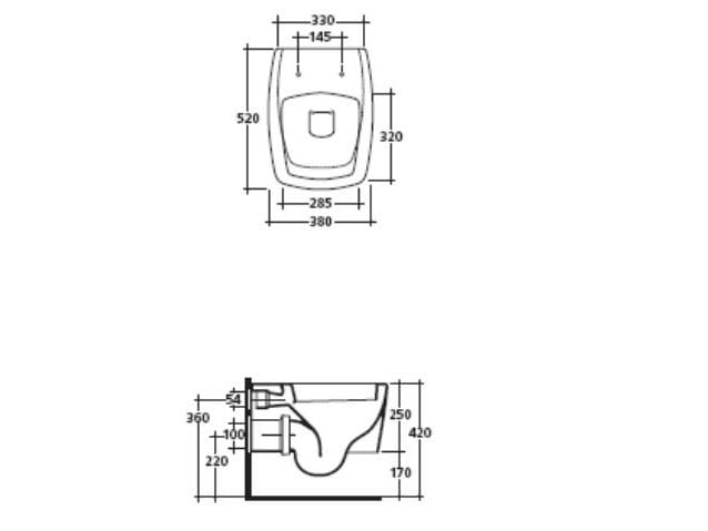 Керамический подвесной туалет Galassia SA.02 ARCH-00057001 - Вид №5