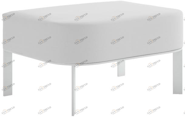 GANDIABLASCO Прямоугольный пуф из ткани Solanas sun-id-1509505