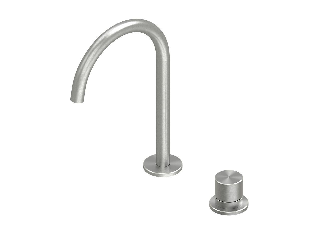 Смеситель для раковины с 2 отверстиями из нержавеющей стали Quadrodesign Hum ARCH-00122600 - Вид №1