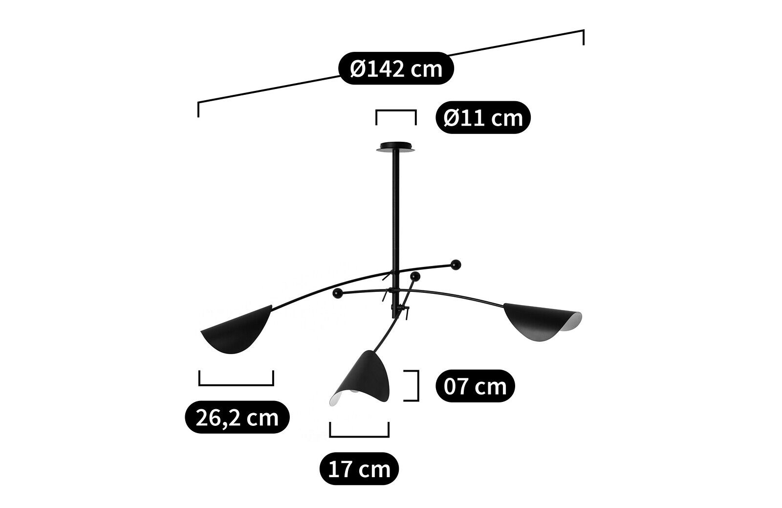 Регулируемая металлическая потолочная лампа AMPM Funambule ARCH-00049571 - Вид №9