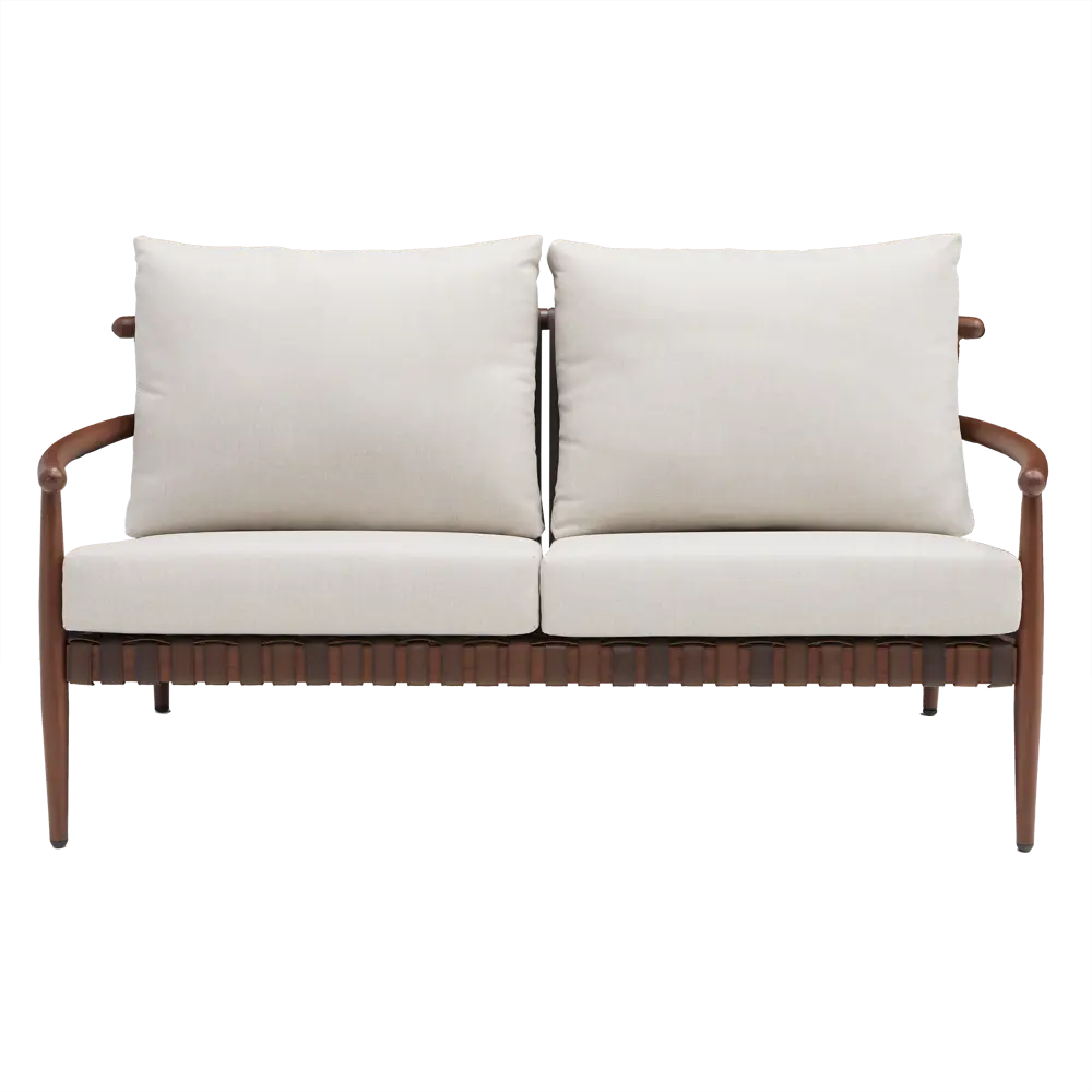 NATERIAL RETRO Садовый диван двухместный с подушками, алюминиевый каркас 87898645 STLM-0955498 - Вид №1