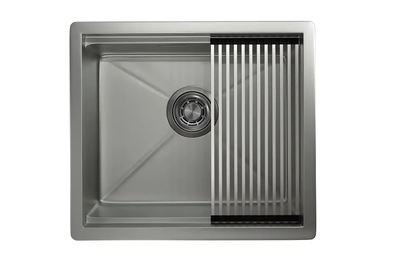 KS-5045U, СТАЛЬ МАТОВАЯ , стальная кухонная мойка KITCHEN SPACE GRANULA 5045U-ST346 - Вид №1