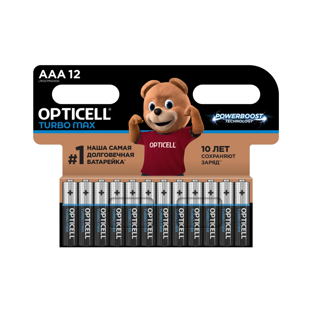 Батарейка алкалиновая Opticell Turbo Max LR03 AAA 12 шт. 89446267 STLM-2115250 