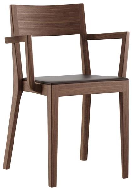 horgenglarus Штабелируемый стул из массива дерева с подлокотниками Miro 6-400a - Вид №1