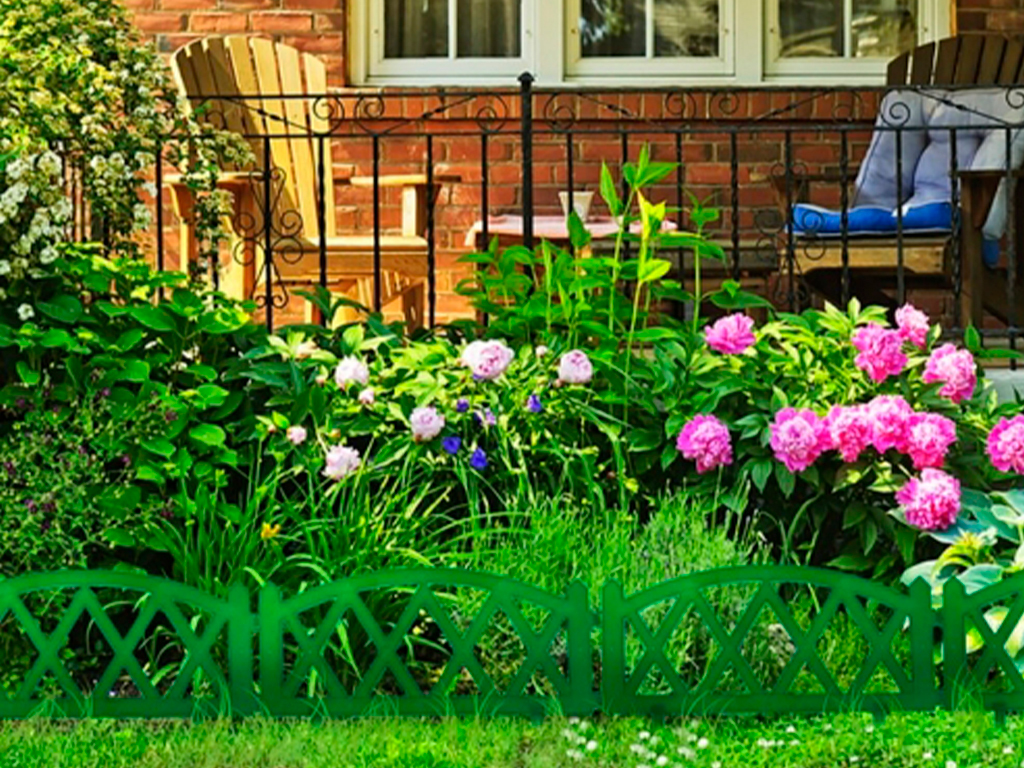 Забор декоративный "MODERN" №4, 5 шт, длина 3 метра, зелёный ГеоПластБорд GPBST-166 - Вид №3