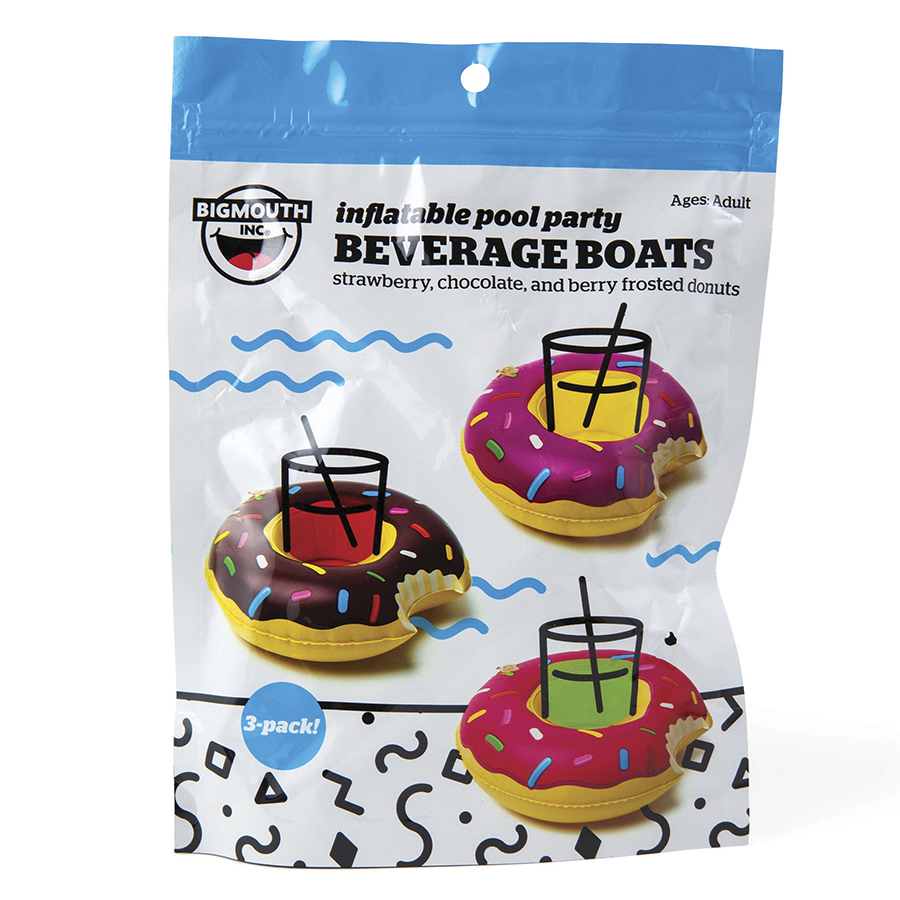 BMDFDO Набор подстаканников для бассейна , donut, 3 шт BigMouth  - Вид №13