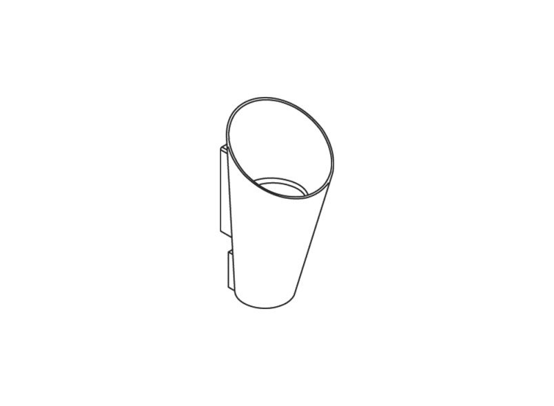 801.20.E02 Держатель туалетной щетки HEWI Ersatzteile 