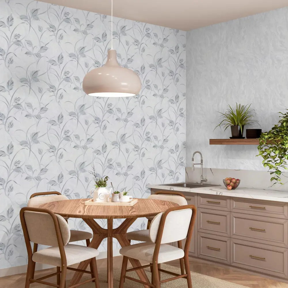 Обои флизелиновые Palitra Home Pro-Fleur серые 1.06 м HC31221-14A 89391370 STLM-2036540 Protect-fleur - Вид №5