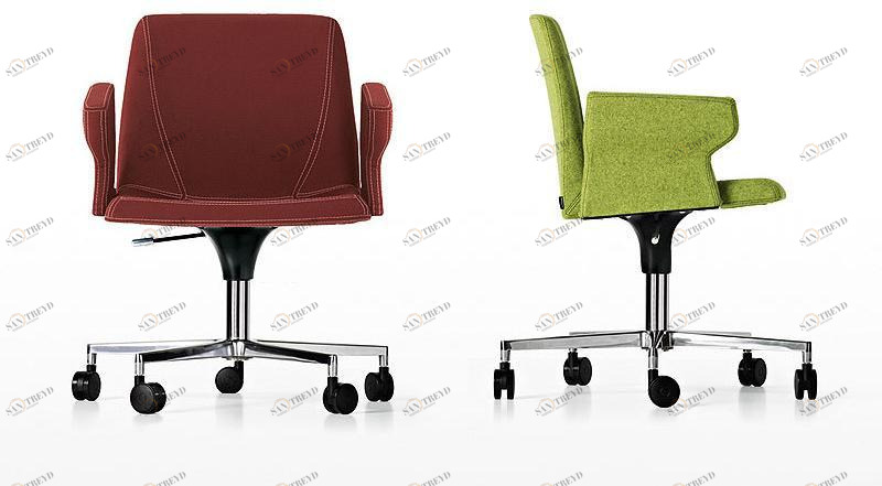 Kristalia Мягкое кресло на 5 спиц с подлокотниками Plate sun-id-1492798