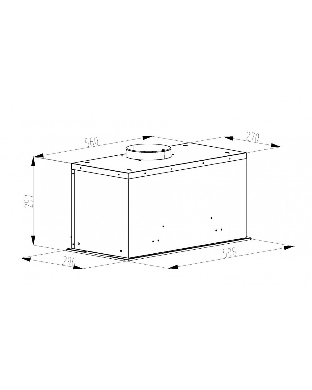 9240985 Вытяжка полновстраиваемая SCHTOFF VEGA 60 белый/белый STDN-0107091 - Вид №1