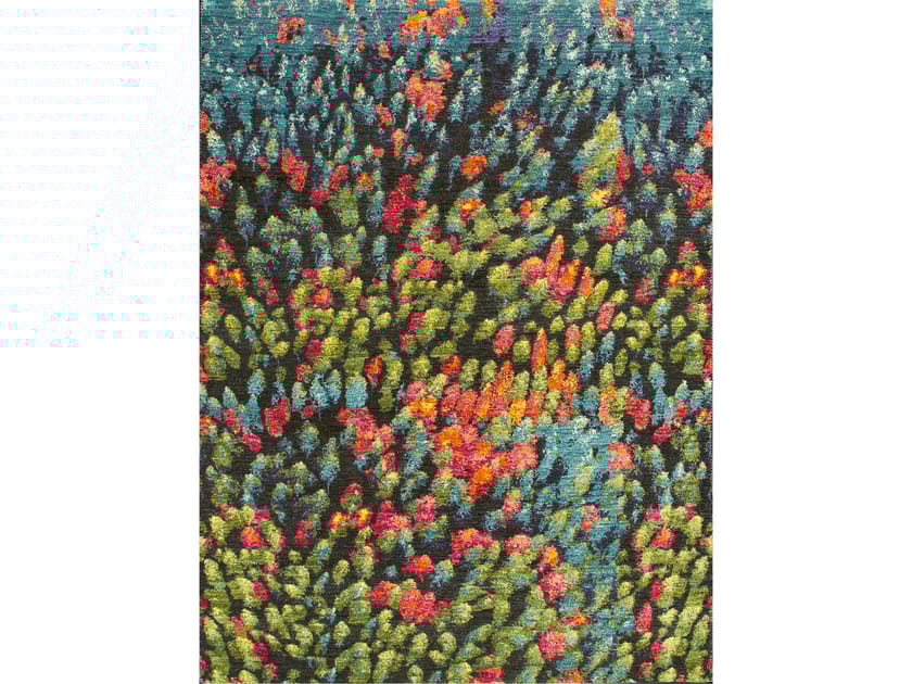 Прямоугольный шерстяной ковер Zollanvari BIRD'S EYE VIEW OF AUTUMNAL WOODLAND ARCH-00127246
