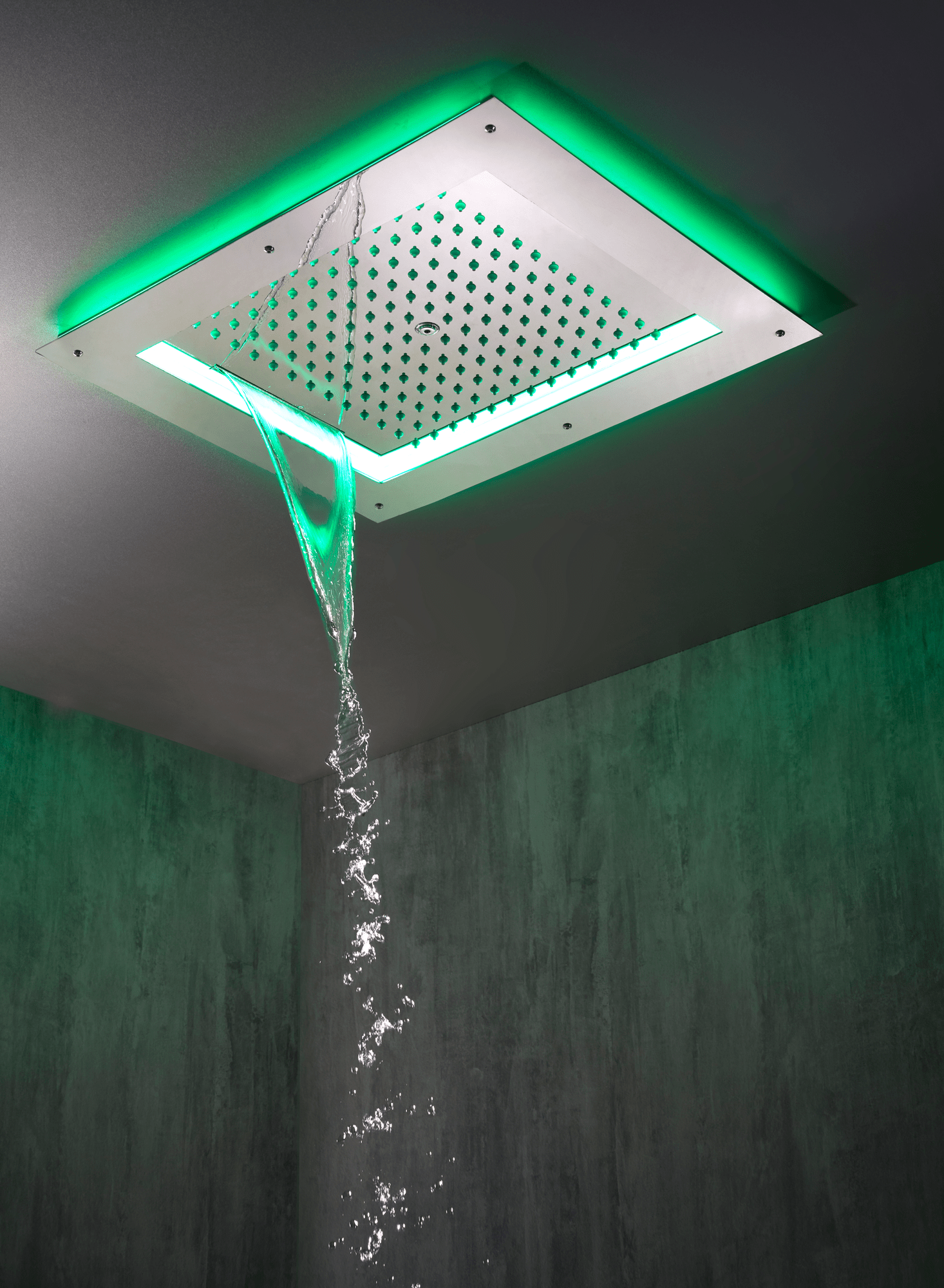 HI0925 Потолочный & настенный душ FRAME/2 - RGB CROMOTHERAPY BOSSINI  - Вид №1