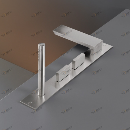 Обод монтаж комплект из 2-х последовательных смесителей с носиком Х. 35 мм и цилиндрическая ручного душа диаметр 18 мм  BAR37 CEADESIGN 