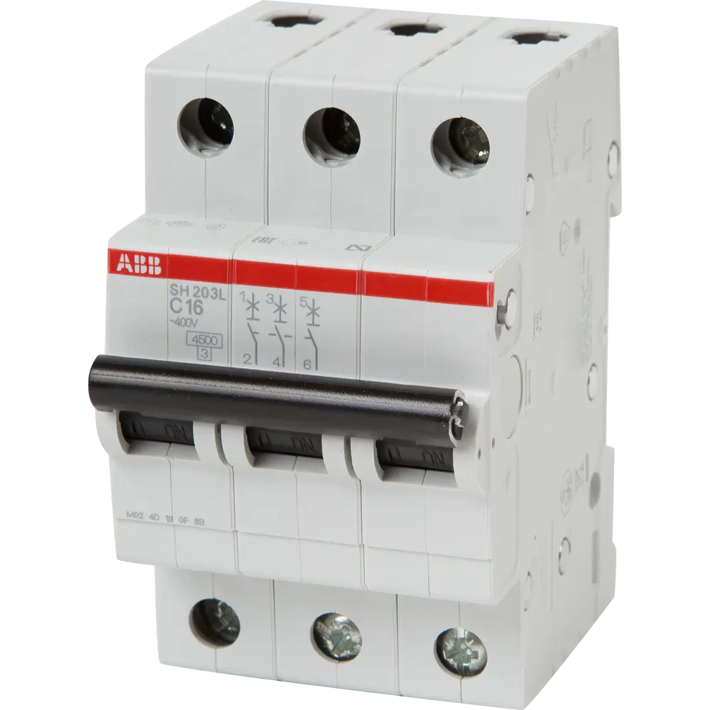Автоматический выключатель ABB SH203L 3P C16 А 4.5 кА 2CDS243001R0164 10061915 STLM-2098340 