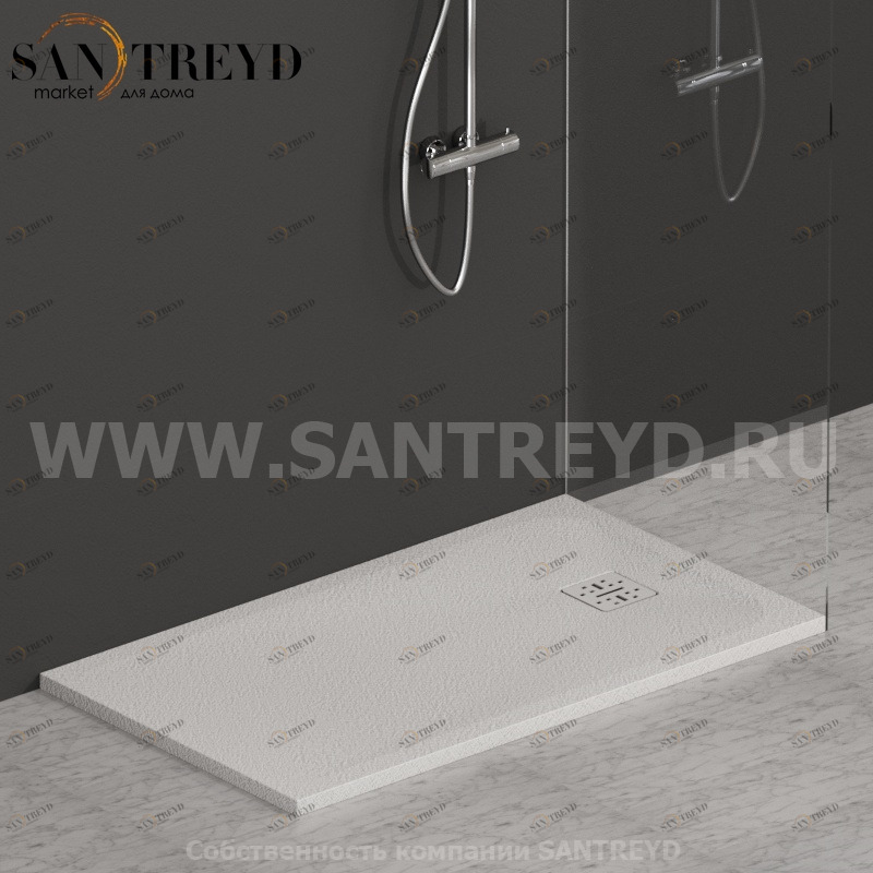 DP14070501 Душевой поддон 140х70 см цвет Белый бархат Globo DOCCIAPIETRA Италия Ceramica Globo