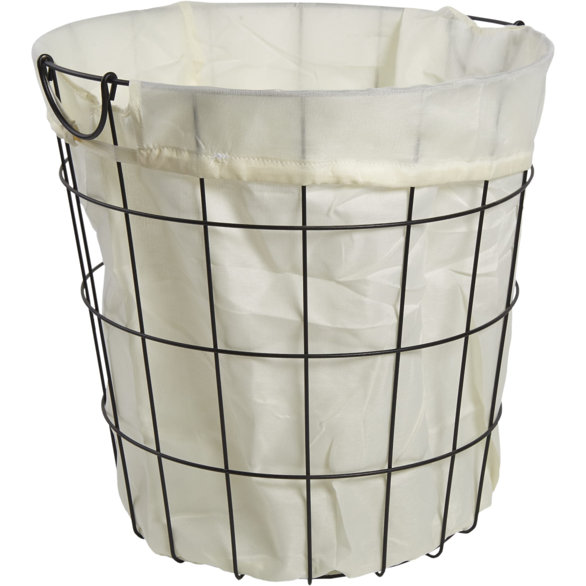 82411011 Корзина для белья с чехлом, 400x400x400 мм, цвет чёрный Аксессуары для ванных комнат Santreyd 
