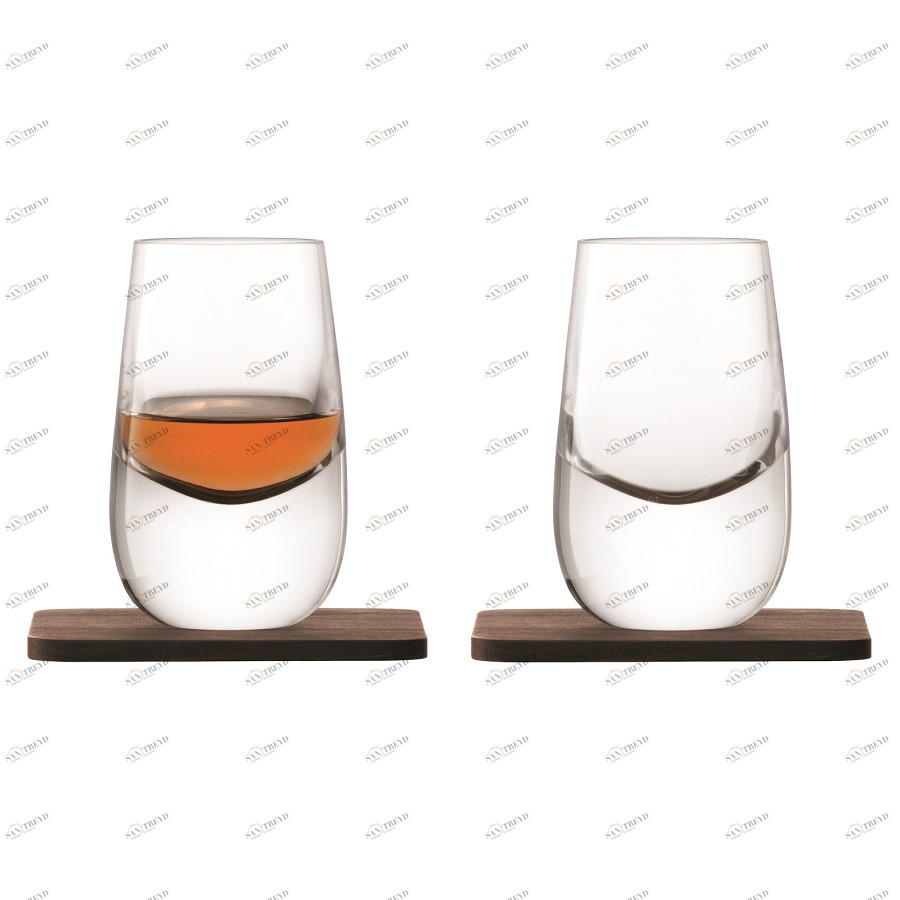 Набор из 2 шотов на подставках 80 мл Whisky LSA INTERNATIONAL WHISKY 00-3863208 Прозрачный 