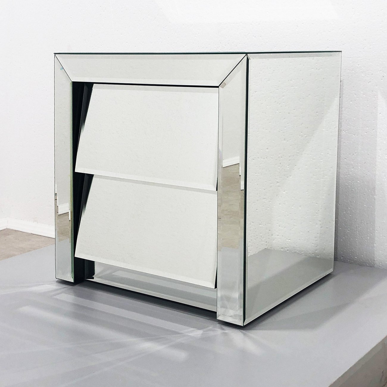 Тумбочка прикроватная зеркальная "Лэвэл Сэт" GRAUM  304076 Зеркальный  - Вид №5