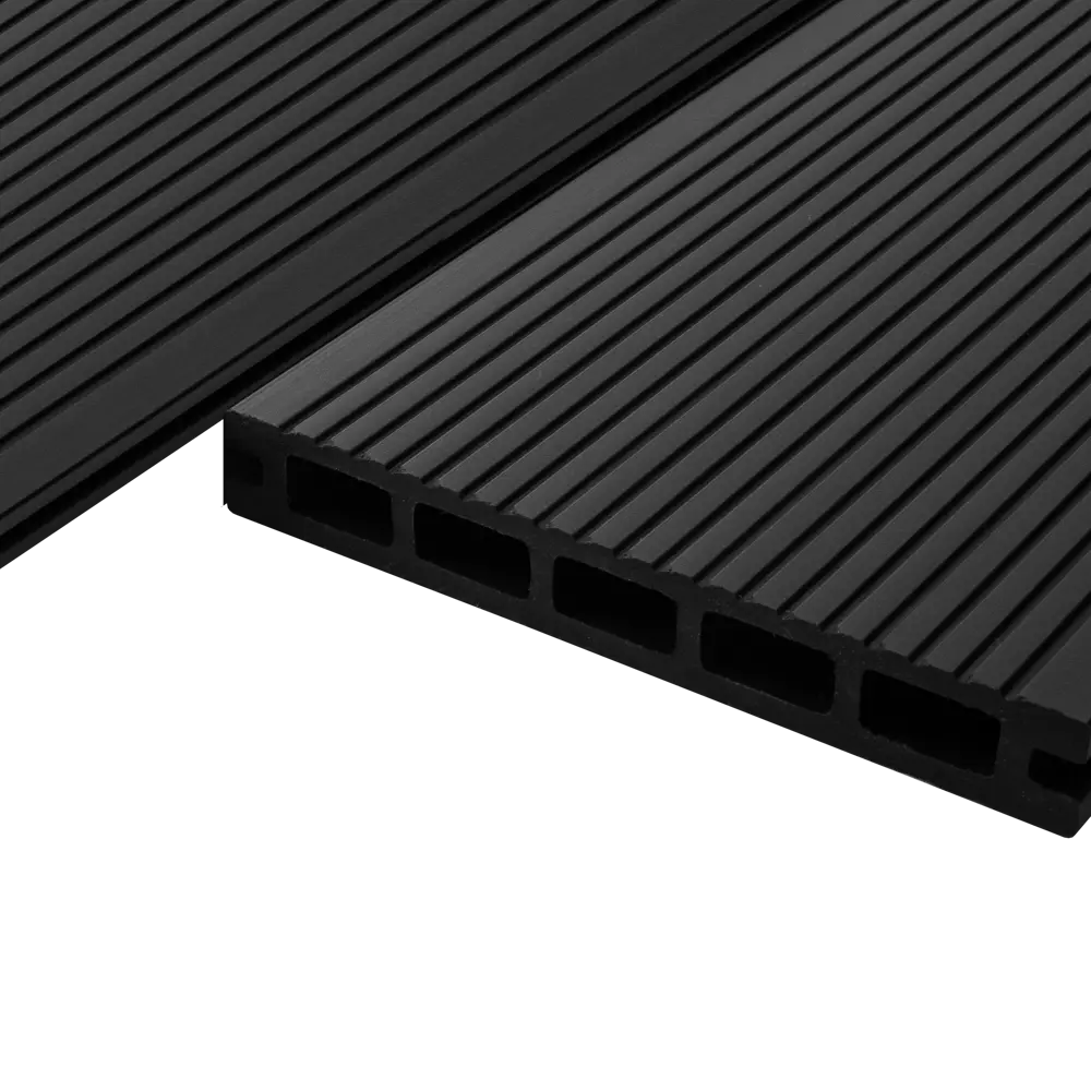 Террасная доска ДПК T-Decks цвет Графит 150x20x3000 мм двусторонняя вельвет/структура древесины 0.45 м² 87036581 STLM-2168178  - Вид №4
