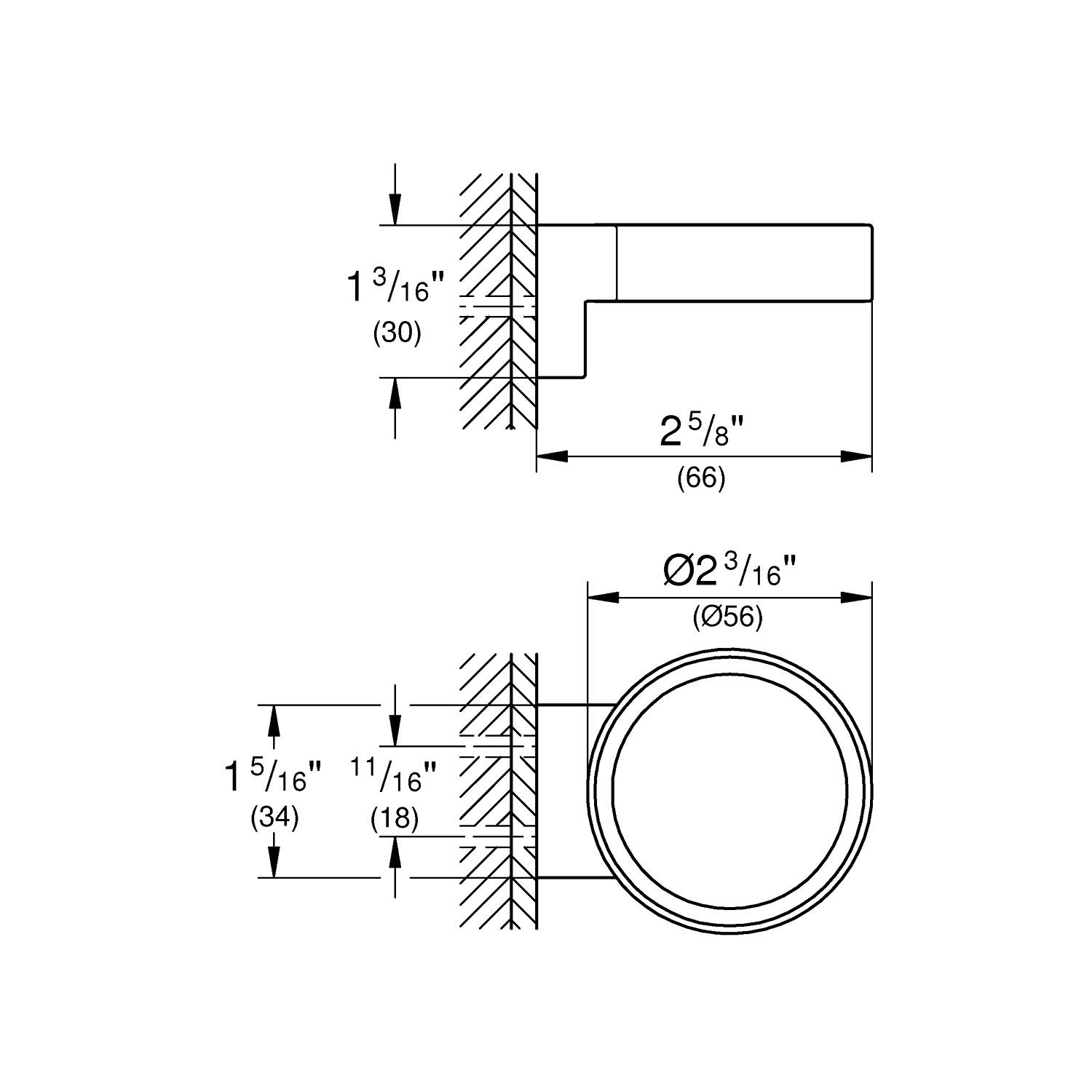 Держатель для стакана GROHE Selection, темный графит глянец (41027A00) - Вид №1