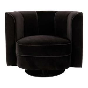 Кресло Flower черное крутящееся на одной ножке