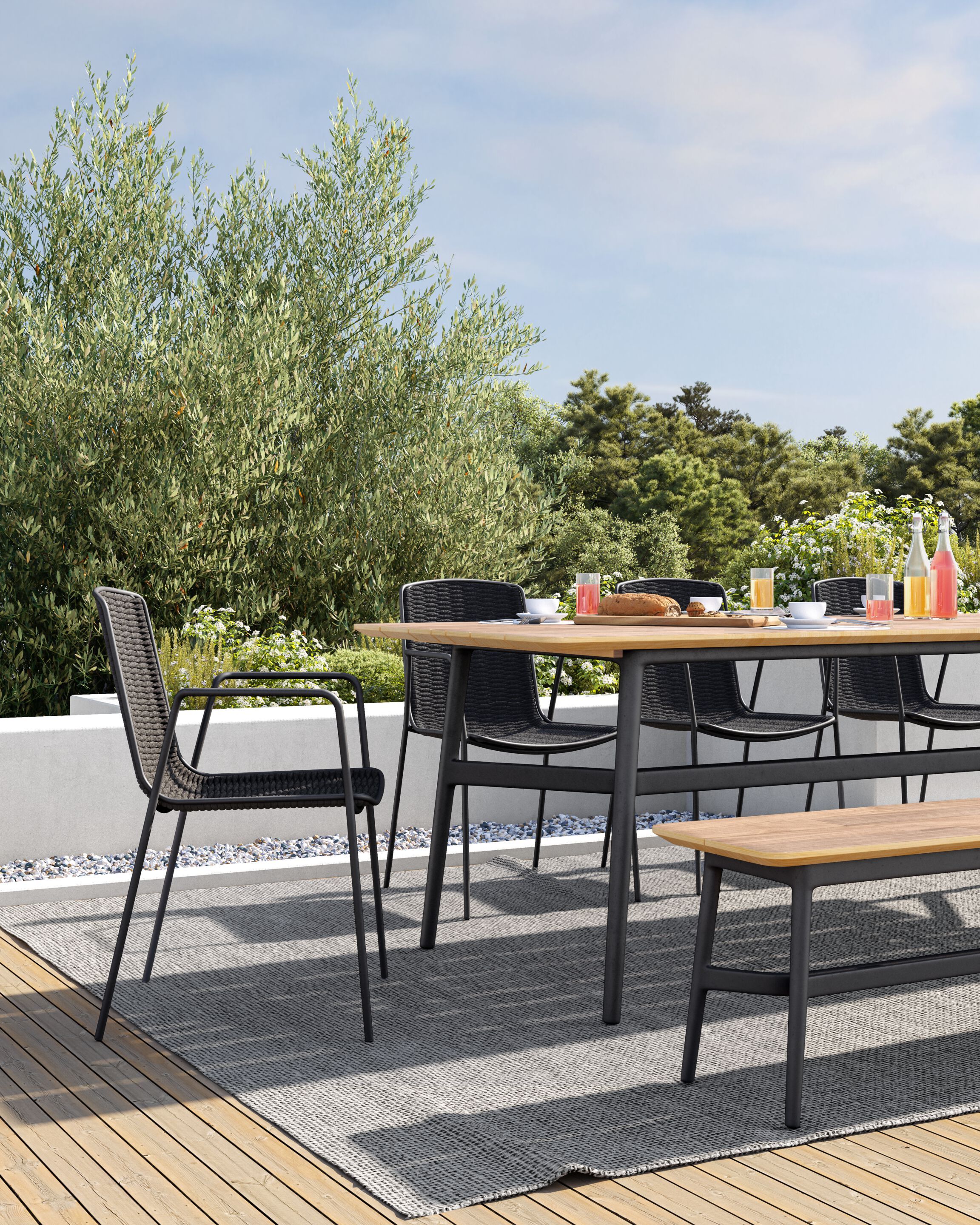 Веревочный садовый стул VINEKO красивая ARCH-00071593