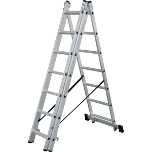 Лестница 3-секционная DILWIS 7 ступеней максимальная нагрузка 150 кг