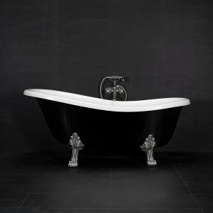 20000695 Ванна Victoria 1570 En / Белые Хромовые Лапы Westerbergs Черно-Белый