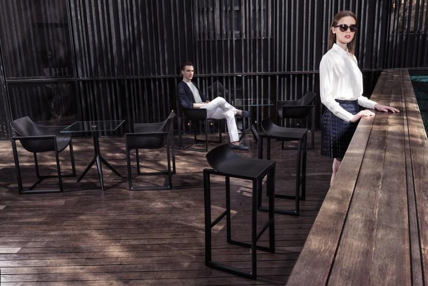 VONDOM Высокий садовый табурет из полипропилена Wall street sun-id-1452397 - Вид №2