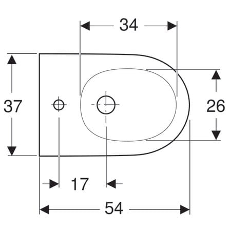 Керамическое подвесное биде Geberit One ARCH-00137928 - Вид №4