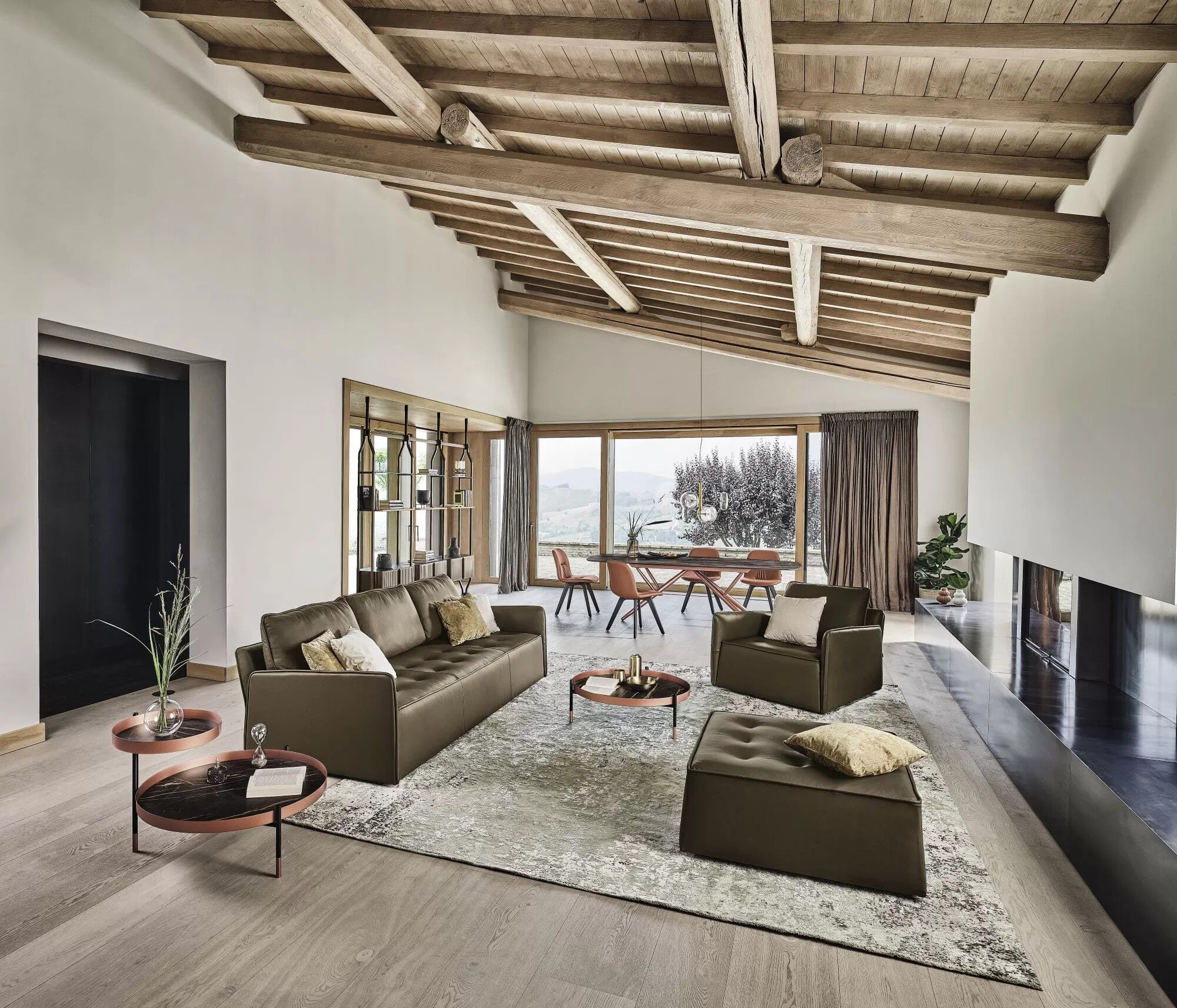 Стальной журнальный столик с столешницей SuperMarmo Bontempi Casa PLANET ARCH-00085079 - Вид №1