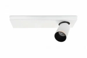 Спот потолочный светодиодный белый "Кайл" 8002/1W-WT-BK LUMIEN HALL КАЙЛ 00-3949009 Белый