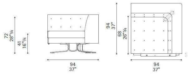 Poltrona Frau Модульный кожаный диван La collezione - divani e poltrone sun-id-1379532 - Вид №15