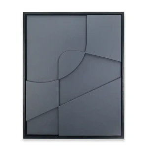 Декоративное панно Геометрия полистирол черный 40x50 см